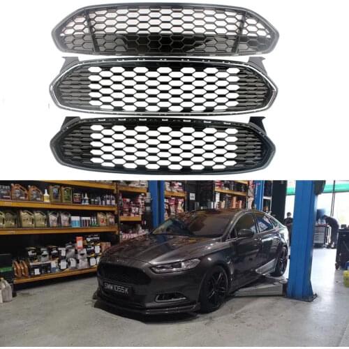 Front Honeycomb Grilles Vent Upper Grille For Ford Fusion Mondeo 2013-2016
