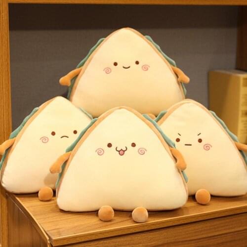 Simulation PP Cotton Cartoon Sandwich Pillow Bakery Food Cushion Plush Toys Gift