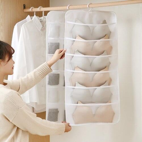 Hanging Storage Bag For Underwear Hanging Books Organizer Wardrobe Closet Hanger Portable Clothing Storage Bag Home Organizador