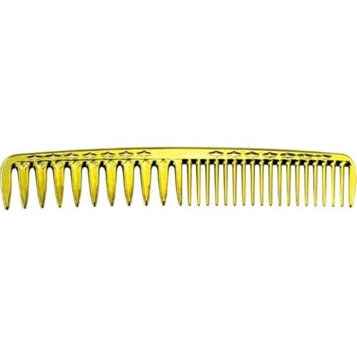 Light Portable Men and Women Styling Combs Multi-function Electroplating Golden Barber Comb