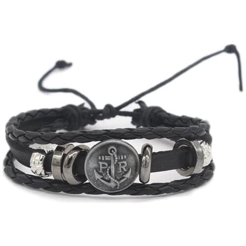 Мужские кожаные браслеты QWC China At AliExpress