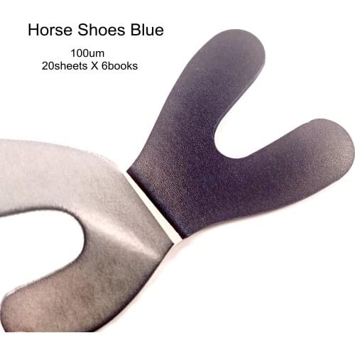 Horseshoe Articulating Paper With Blue Color Dental Orthodontic Disposable Products