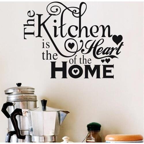 Vinyl Kitchen Rules Room Decor Art Quote Wall Decal Stickers Removable Mural DIY Waterproof Carved Wall Sticker Decorative Paint