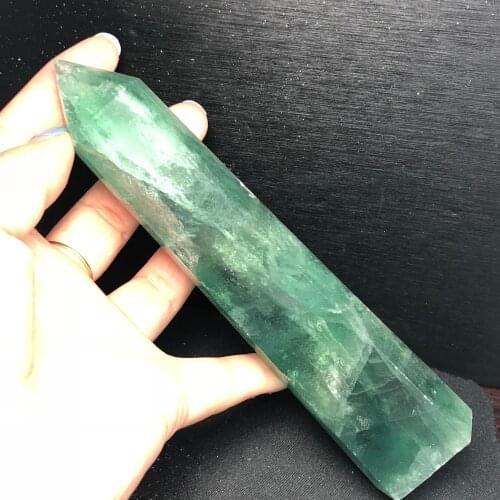 High quality!!Natural green fluorite large reiki heal crystal pillars, beautiful crafts home decoration