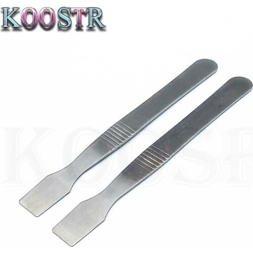 2pcs Stainless steel blade knife tin solder paste stir Knife crowbar to open shell split shell tool disassemble tool