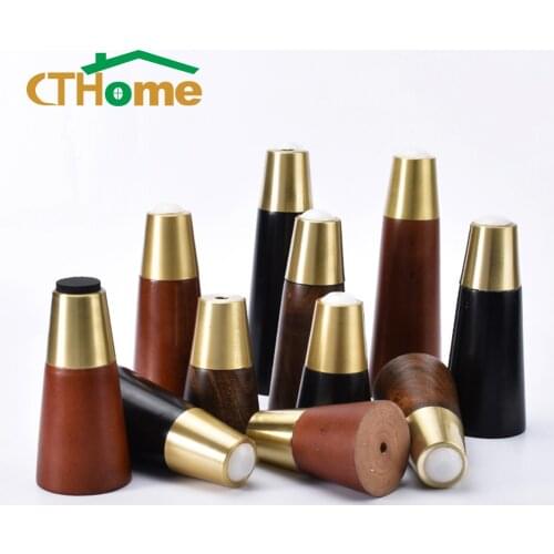 4pcs Solid Wood Table Legs for Furniture Wooden Metal Sofa Bed Chair Cabinet Support Hardware Replacement Luxury Dressers Desk