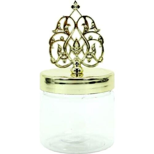 50 Pcs Elliptical Tugra Clamshell Glass Bottle Jar Storage Containers Cover Wedding Party Authentic Baby Shower Gifts Mason