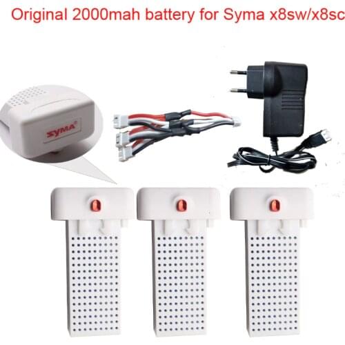 Syma X8WS /x8sc/ x8 pro original battery Ultra-high Capacity 7.4V 2000mAh battery rc drone quadcopter Syma X8sw series parts