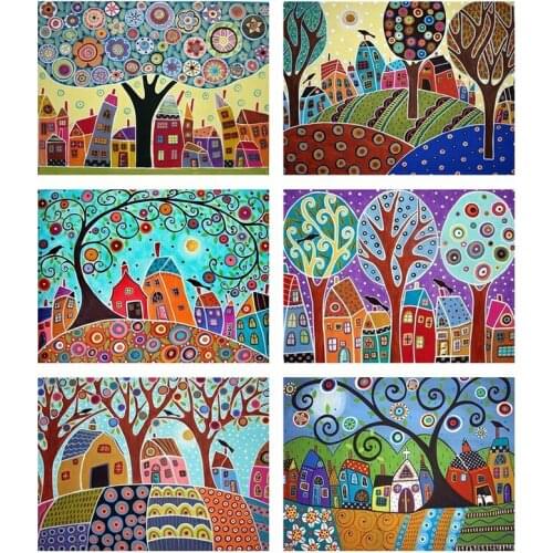 Diamond Painting Kits Full Round With AB Drill Cross Stitch Mosaic Full Layout Rhinestone Embroidery Scenery Crafts Needlework
