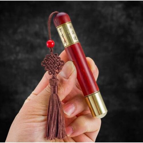 Ancient Red Sandalwood Top Decompression Handle Gadgets Creative Sandalwood Gift Kerosene Lighter Smoking Accessories for Weed