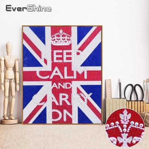 Evershine Special Shape 5D Diamond Painting Scenery DIY Diamond Embroidery Text Picture Of Rhinestone Diamond Mosaic Wall Decor