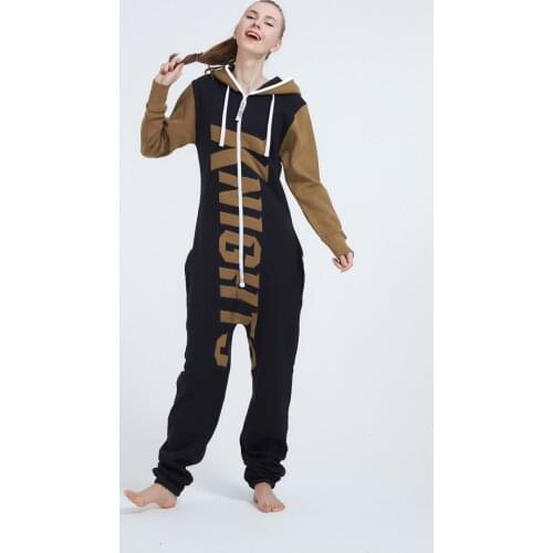 Nordic Way ZOOOP IT UP One Piece Jumpsuit Hoody Fleece Romper Adult Playsuit Fashion Set