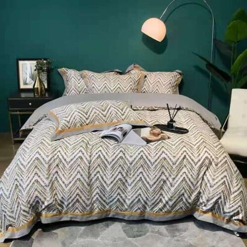 American high-end 100s pure cotton wool four piece set , all cotton winter warm and thickened quilt cover ,bedding