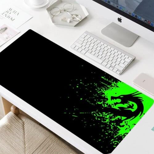 Green Dragon Mouse Pad Computer Gamer Mousepad Large Game Rubber No-slip Mouse Mat Anime Big Mause Pad for PC Laptop Mouse Pad