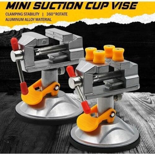 Strong Suction Cup Base Carving Table Bench Vise Mini DIY Metal Home Tools Space-Saving Press Clamp Carving Fixture Vise