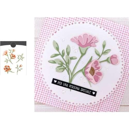 Layered Flower2021 Arrival New Metal Cutting Dies Scrapbook Diary Decoration Stencil Embossing Template Diy Greeting Card