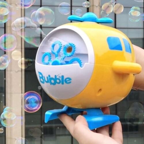 Fashion Bubble Machine Smooth Surface Lightweight Grisp Comfortable Bright Color Plastic Automatic Bubble Machine for Gathering