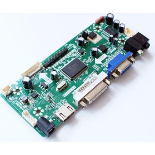 TFT lcd board VGA DVI AUIDIO HDMI-compatible LCD Controller Board Kit for LP156WHU-TLA1 15.6 inch lcd control board 1366X768 diy