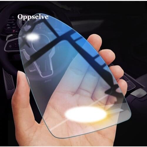Oppselve 2Pcs 0.15mm Car Rearview Mirror Window Clear Ultra Film Anti Fog Window Foils Rainproof Protective Car Sticker Holder