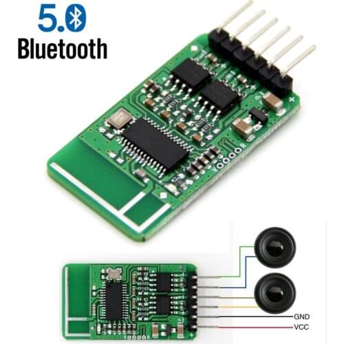 Bluetooth 5.0 power amplifier board 3WX2 /5W stereo audio Receiver speaker amp 3.6V-5.5V 3.7V 5V