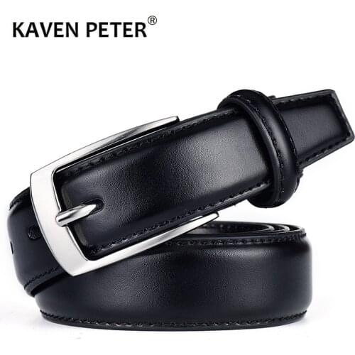 Classic Leather Belt For Men Luxury Business Male Cowhide Leather Belts 3.0 CM Casual Pin Buckle Belt For Men Dropshipping