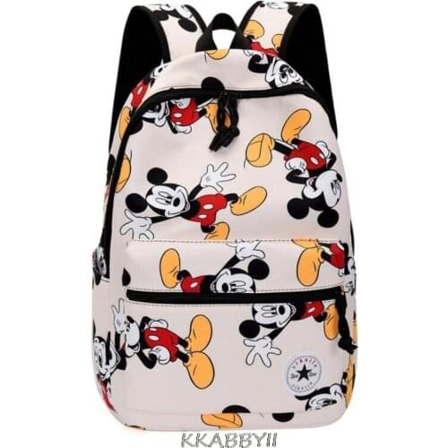 Disney Mickey Mouse schoolbag school cartoon princess backpack girl Leisure backpack large capacity travel