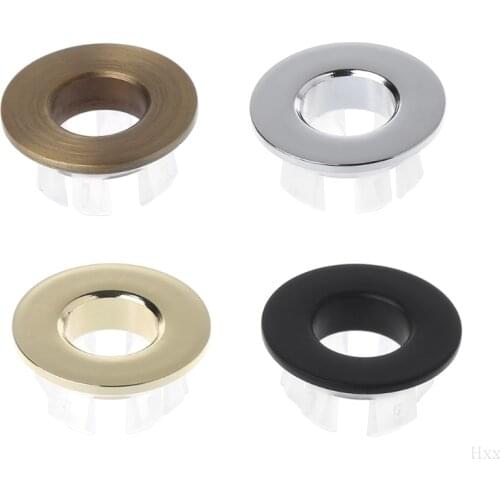 Bathroom Basin faucet Sink Overflow Cover Brass Six-foot Ring Insert Replacement HNGCHOIGE