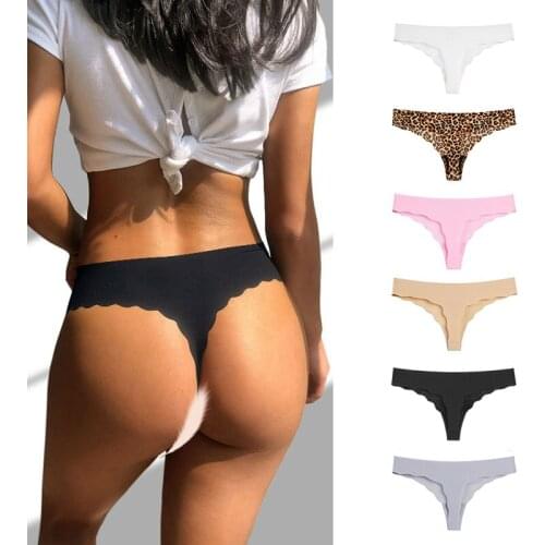1Pcs/Lot Women Underwear Panties Leopard Print Sexy Ice Silk Low Waist Seamless Girls Briefs Thongs Cotton Lingerie Sexy