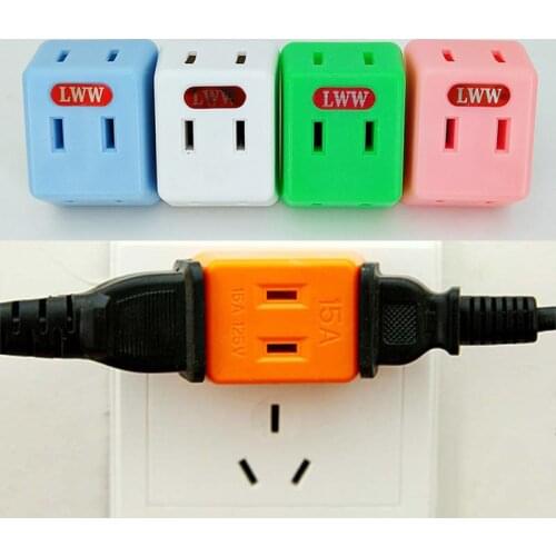 1PC Charging Plug Portable Electrical Outlet Wall Plug Travel Power Strip Triple Tap Travel Adapter Splitter Power Socket 5z