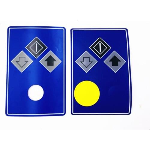 Tsudakoma Zax-E Air jet Loom Spare parts, self-adhesive operation panel, three-button mask sticker