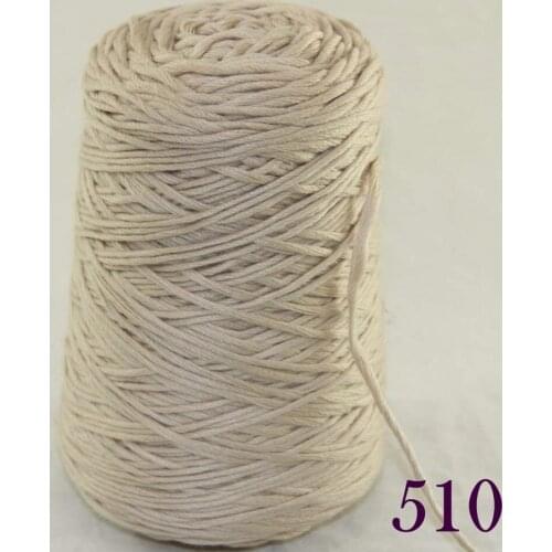 1X400g soft sell high quality 100% cotton hand-woven yarn Aran cone 422-510