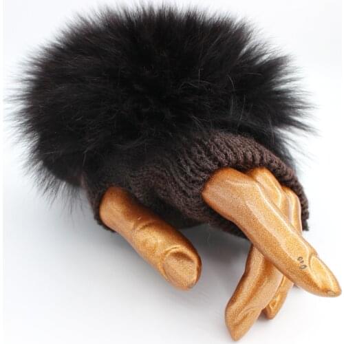 Fingerless fox fur accessory knitwear gloves перчатки перчатки без пальцев guantes goth
