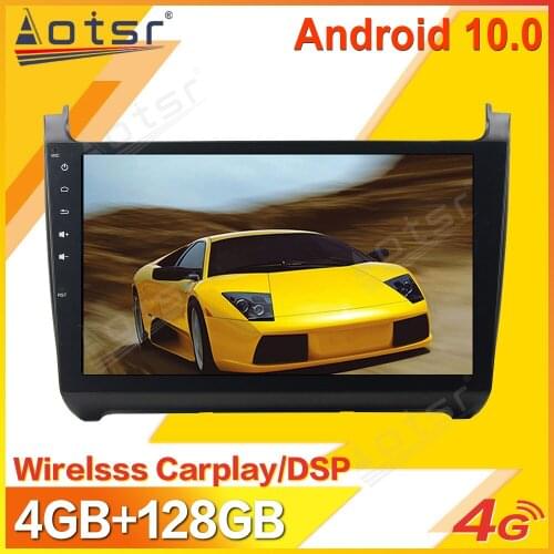 Android Car Multimedia Stereo Player For Volkswagen VW Polo 2008-2015 Tape Radio Recorder Video GPS Navi Head Unit No 2Din 2 Din