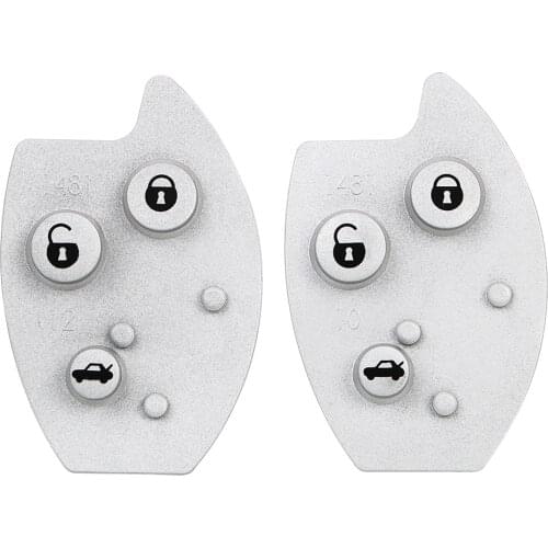 Car Styling Rubber Button Pad Key Shell Case Replacement Remote for Citroen Xsara C5 Key Mat 3 Buttons Car Key Pad