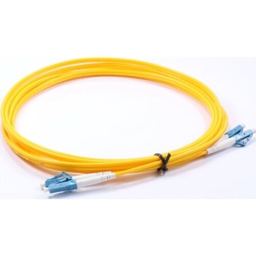 Free Shipping 10pcs/lot Singlemode Duplex 9/125 PVC 3mm 3M LC-LC Fiber Optic Patch Cord Jumper Cable