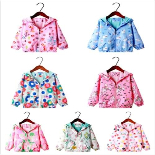 Kids Clothes Autumn Jackets Zipper Windbreaker Coats Girls Boys Cartoon Dinosaur Hoodies Size 2 3 4T 5 6 7 8T Years Outerwear