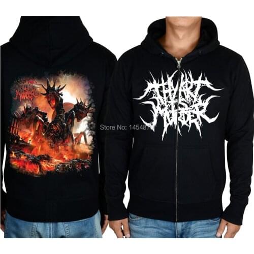 3 style Hellhound Zipper Pullover Cool Thy Art Is Murder Cotton sudadera Rock Hoodies jacket punk hardrock sweatshirt fleece