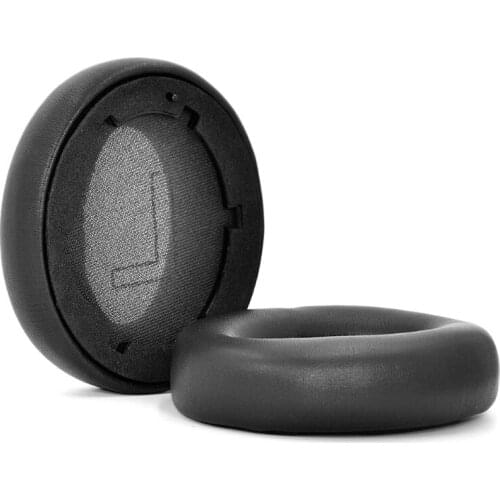 Leather Cushion Velvet Earmuff Earphone Sleeve Cover for Anker Sound-core Life Q20 / Q20 BT Headset Replacement QW