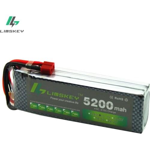 Limskey Drone 3S Lipo Battery 11.1V 5200MAH 30C 3S Lipo 11.1 V AKKU LiPo RC Battery For Rc Helicopter Quadcopter RC Car Boat