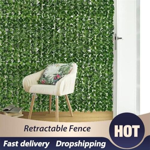 Leaf Hedge Fence Wall Artificial Privacy Screening Roll Garden Artificial Ivy Balcony Odorless Polyester Fiber Blades Privacy