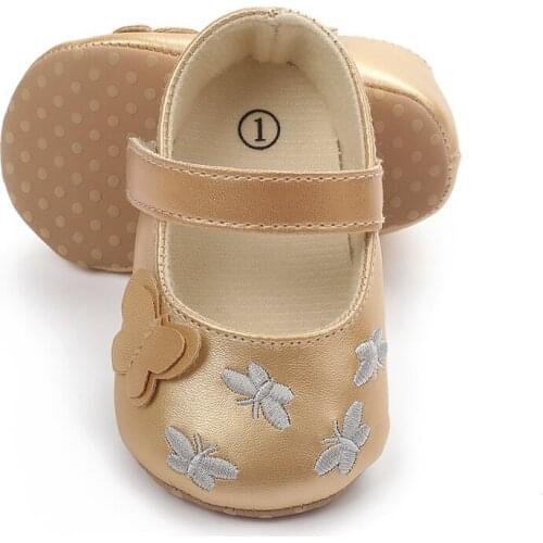 Fashion Baby Girls Shoes Cute Newborn First Walker Shoes Infant Princess Soft Sole Bottom Anti-slip Shoes Hot Sale