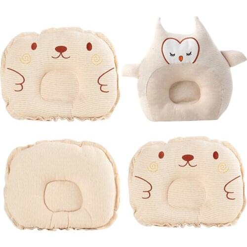 Muslinlife Head Protection Cushion Pillow Newborn Baby Kids Pillows Animal Printed Cotton Kids Pillow Sleep Positioner Dropship