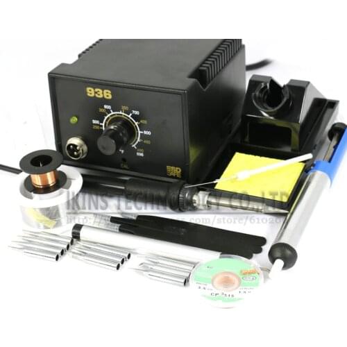 936 Soldering Station Kit Set Adjustable Electric Soldering Iron Welding Repair Kit SET Solder Tips+heater+Tweezers 220V OR 110v