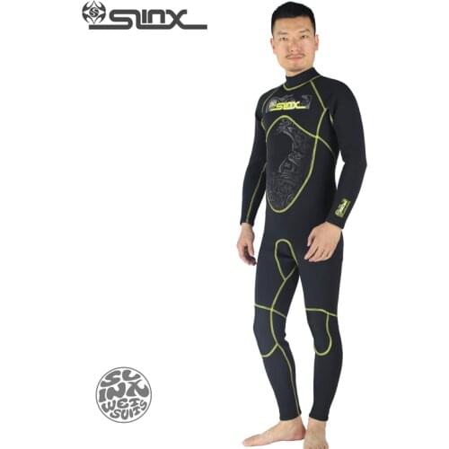 SLINX 1101 3mm Neoprene Men Full Body Wetsuit Surfing Windsurfing Snorkeling Spear Fishing Kite Surfing Scuba Diving Suit