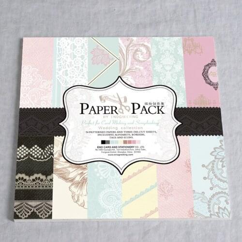 New 6" Wedding Celebration & Love background paper pads patterns 27sheets,DIY Craft Scrapbooking Paper Pack