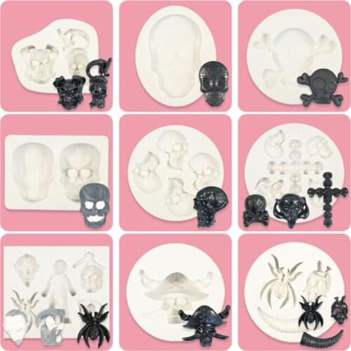 NEW Halloween Silicone Cake Mold Diy Cake Decoration Mold Tool For Home Party Fondant Cake Tools