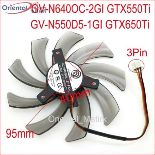 Free Shipping PLD10010S12H 12V 0.30A 95mm For Gigabyte GV-N640OC-2GI GTX550Ti GV-N550D5-1GI GTX650Ti Graphics Card Cooling Fan