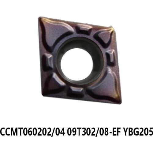 Original CCMT09T3 CCMT0602 CCMT Lathe Cutter CCMT060202-EF CCMT060204-EF CCMT09T302-EF CCMT09T308-EF YBG205 for Stainless Steel