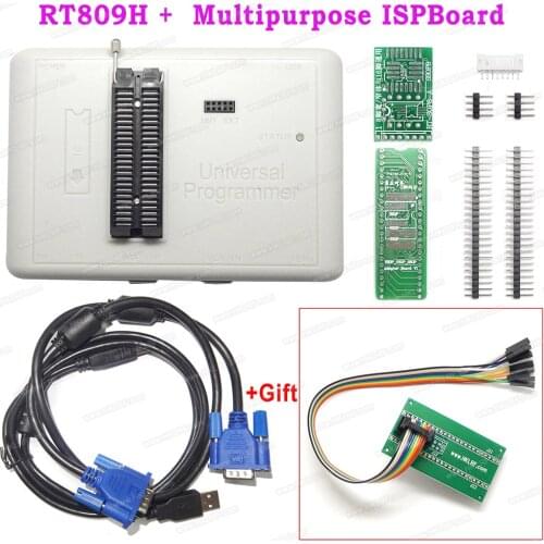 Original RT809H EMMC-Nand Flash Extremely Fast Universal Programmer + Multipurpose ISP Board