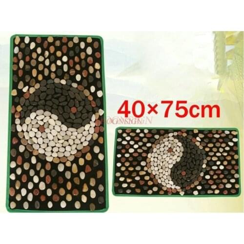 Plantar Care Therapy Tool Natural Yuhua Stone Pebbles Foot Massage Cushion Massager Pedicure Walking Carpet Pressure Plate Bla
